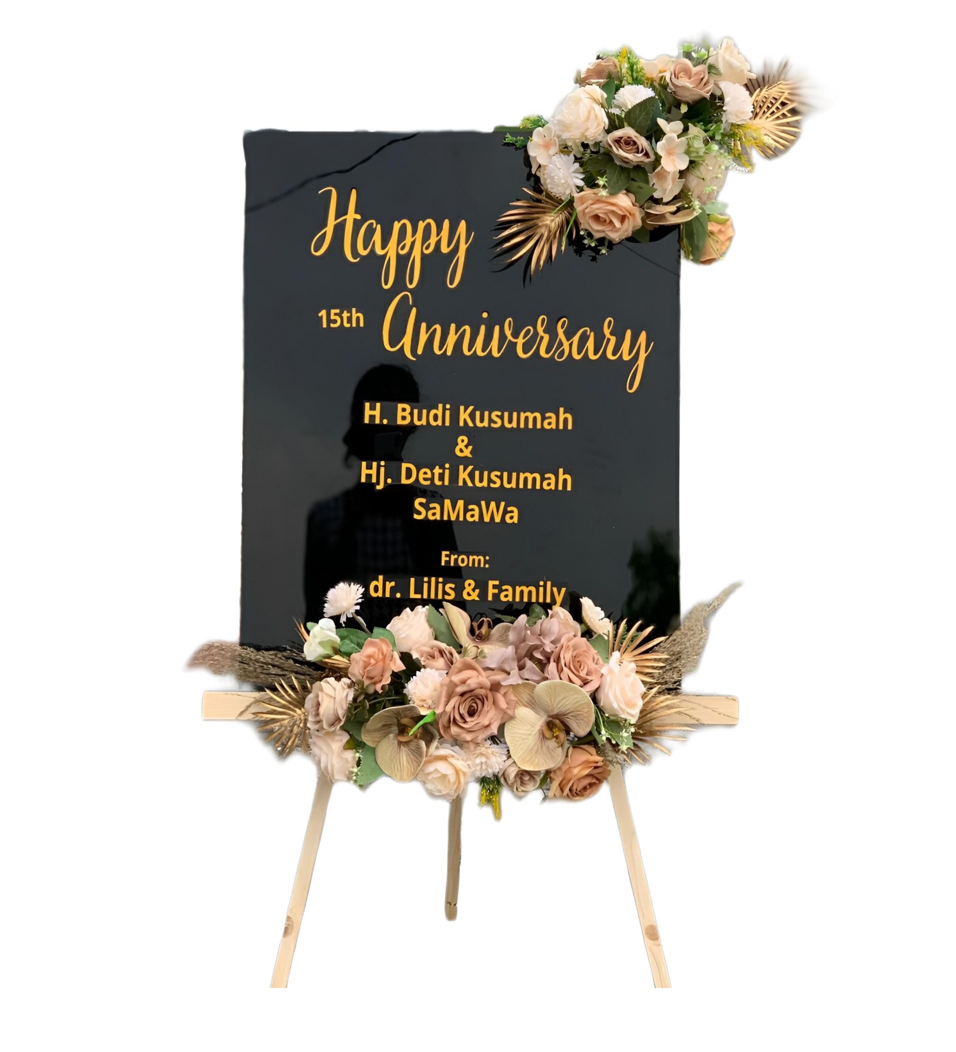 Papan Bunga Akrilik Slahung